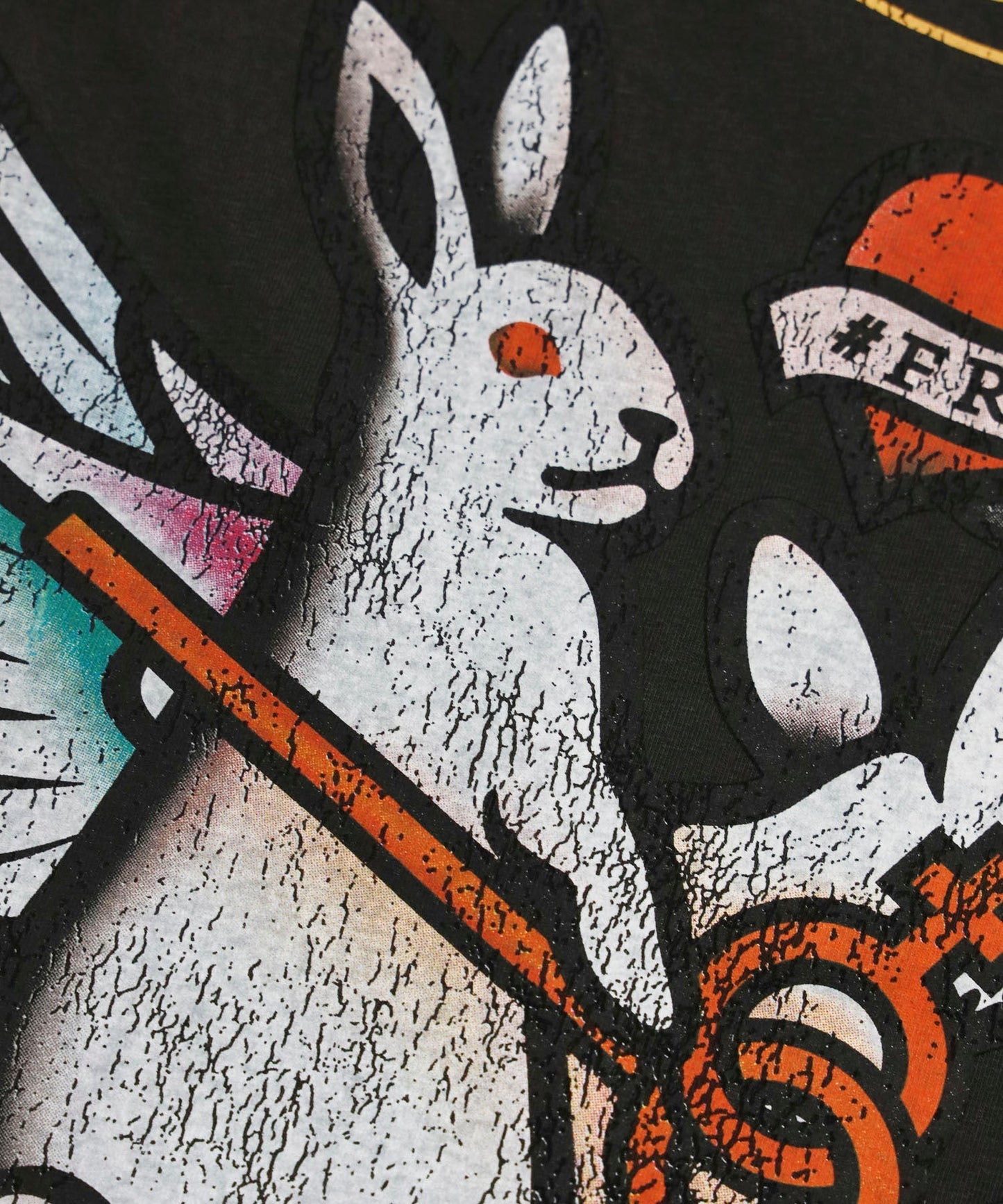 #FR2 Rabbits Tattoo Garment Dye T-shirt