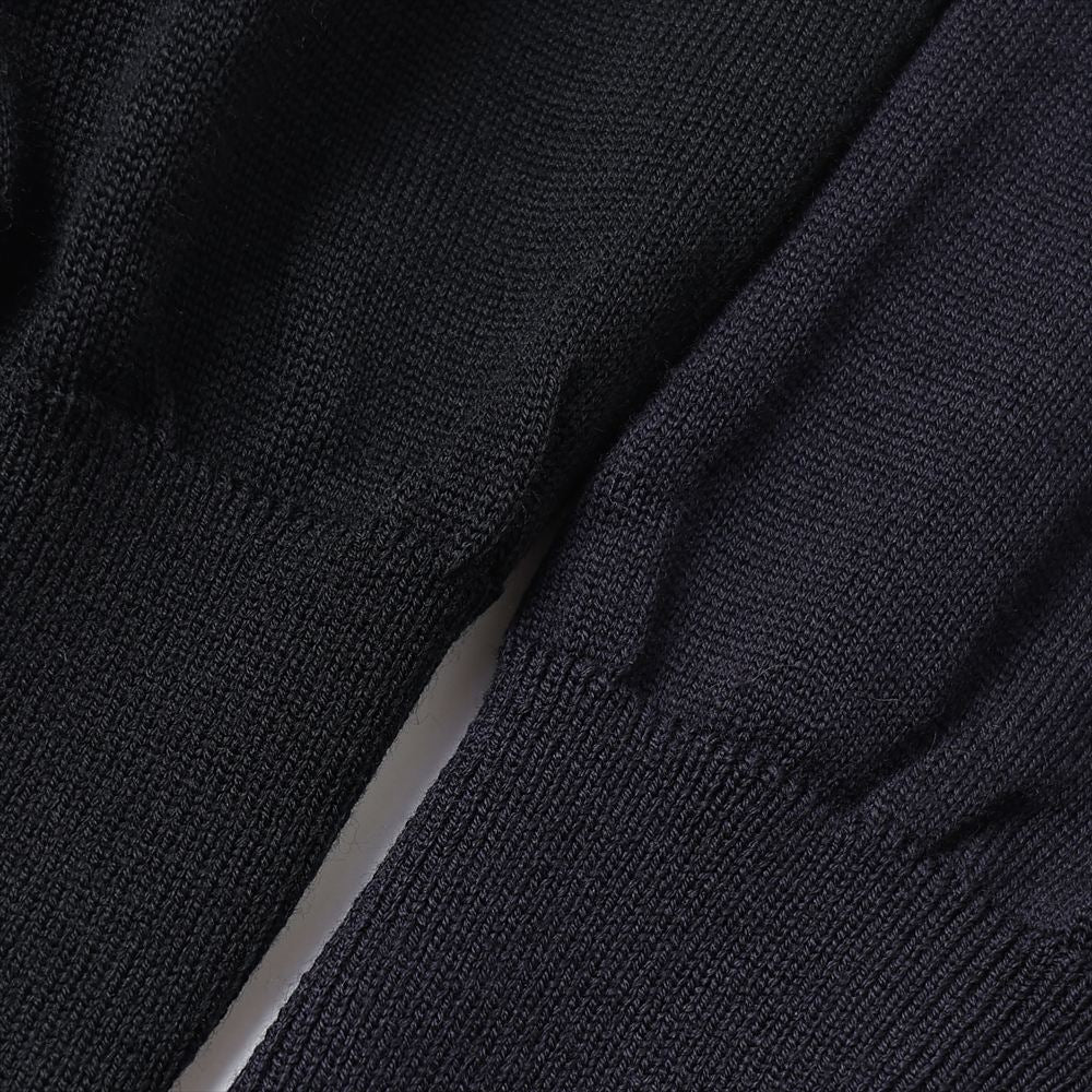 A.PRESSE Wool Knit Henley Neck Sweater