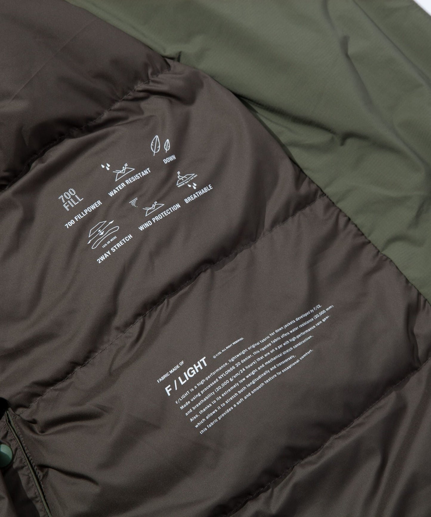 F/CE. × NANGA FT STAND DOWN COAT