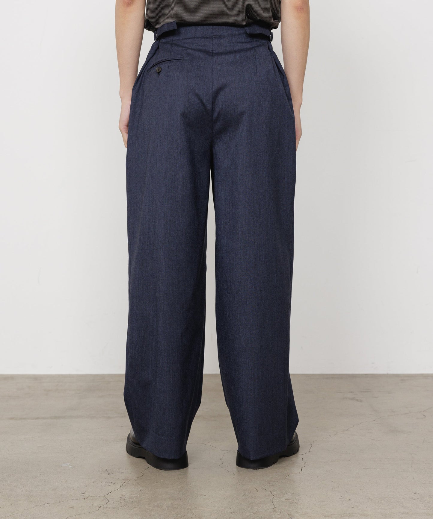 marka TWO TUCK MILITARY TROUSERS TROPICAL MELANGE