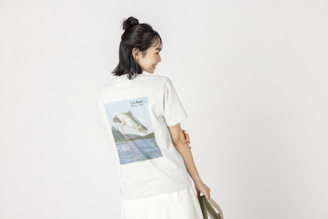 L.L.Bean JAPAN EDITION Women's Bean's 1980 Short-Sleeve Catalog Trout Tee