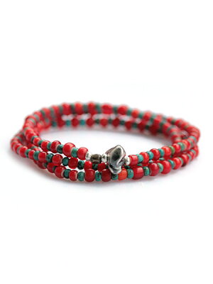 SunKu 39 White Heart & Turquoise Necklace & Bracelet SK-029