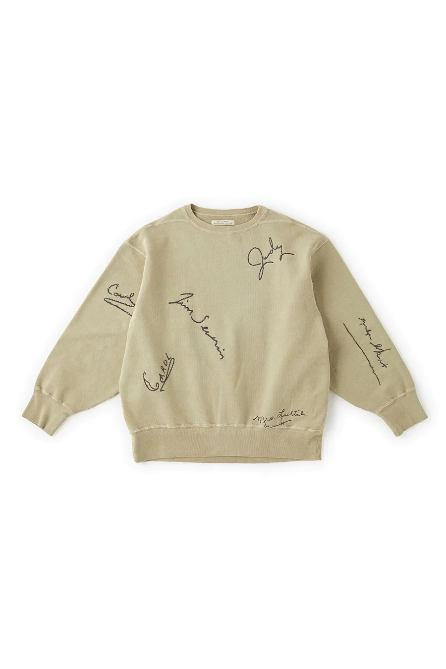 OLD JOE & CO. PATINA COTTON SWEAT CREW-NECK (memorial embroidery) - 231OJ-CT14