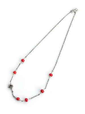 SunKu Antique Beads Chain & Beads Necklace Sk-026-Red