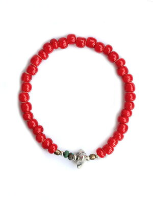 SunKu 39 White Heart Beads Bracelet SK-001