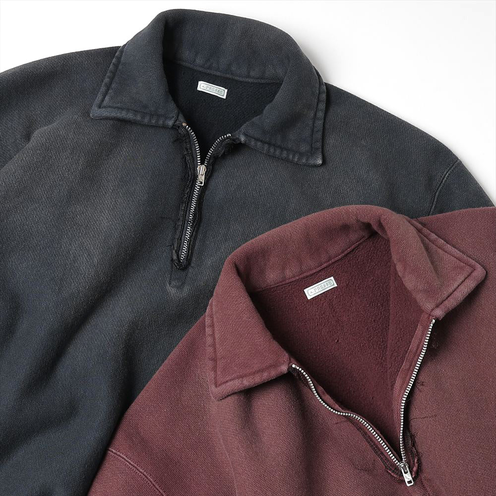 A.PRESSE Vintage Half Zip Sweatshirt