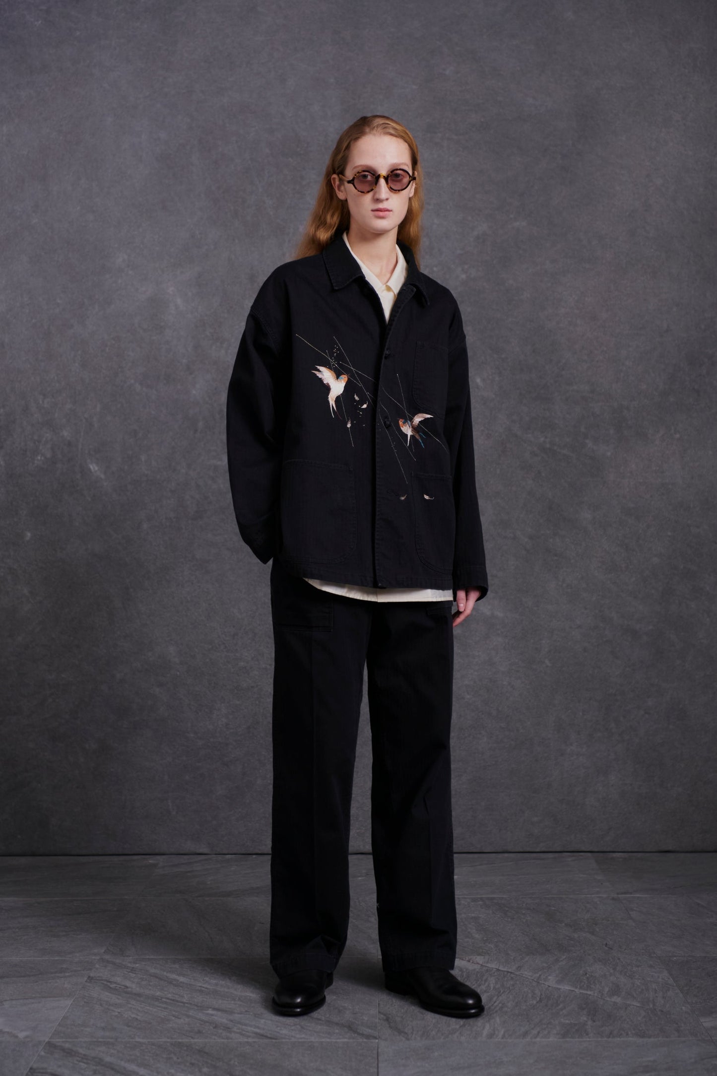 OLD JOE & CO. PATINA HERRINGBONE SOUVENIR JACKET