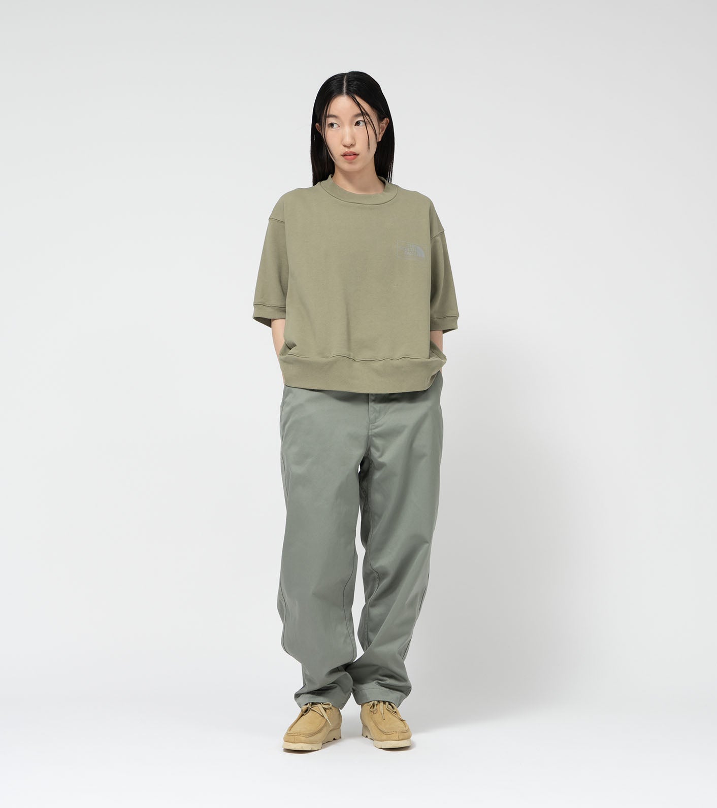 THE NORTH FACE PURPLE LABEL 11oz Field Short Sleeve Sweatshirt