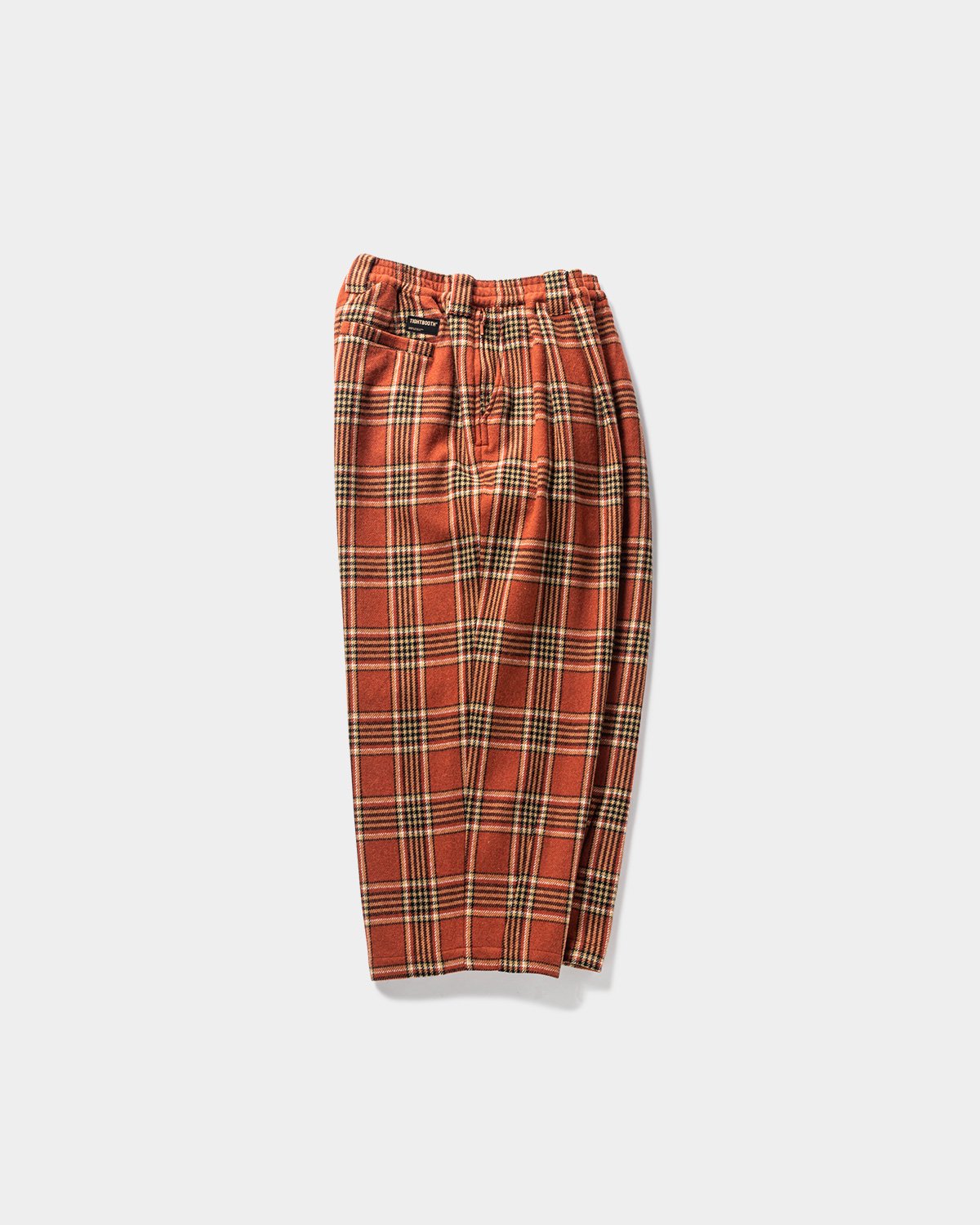 TIGHTBOOTH PLAID FLANNEL BAGGY SLACKS