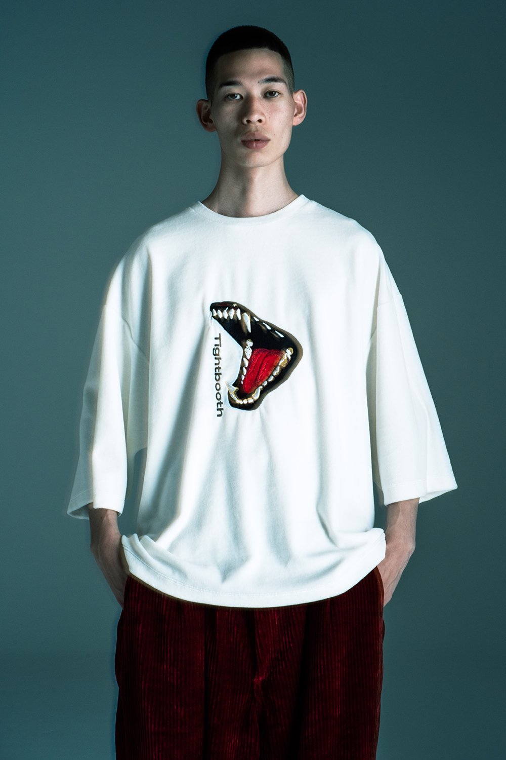 TIGHTBOOTH BITE VELOUR 3/4 SLEEVE TEE