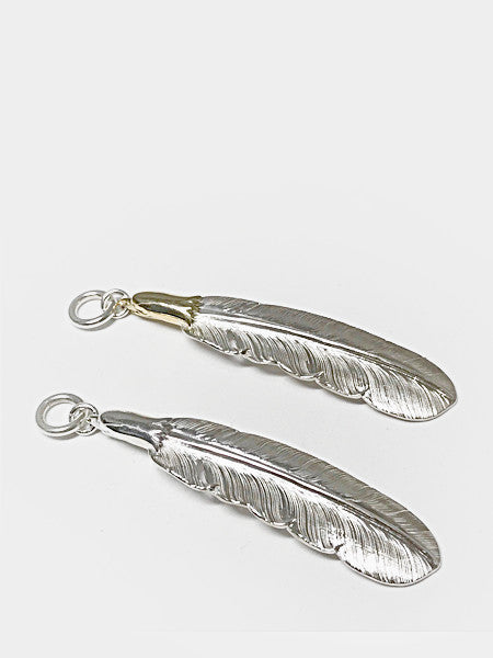 LARRY SMITH SV EAGLE HEAD FEATHER PENDANT No.40