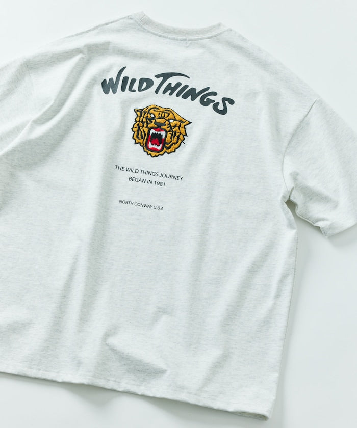 WILD THINGS × FREAK'S STORE Big Silhouette Tiger T-shirt