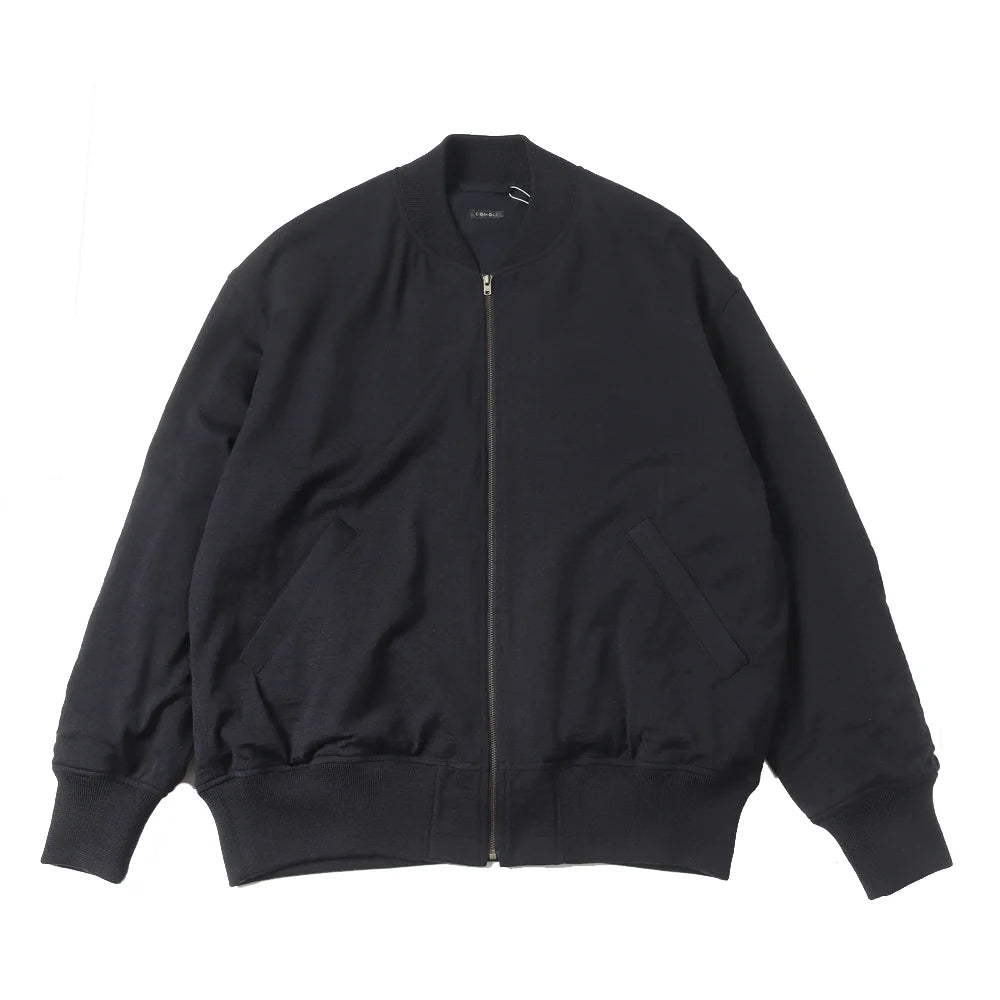 COMOLI Wool Knit Zip Blouson