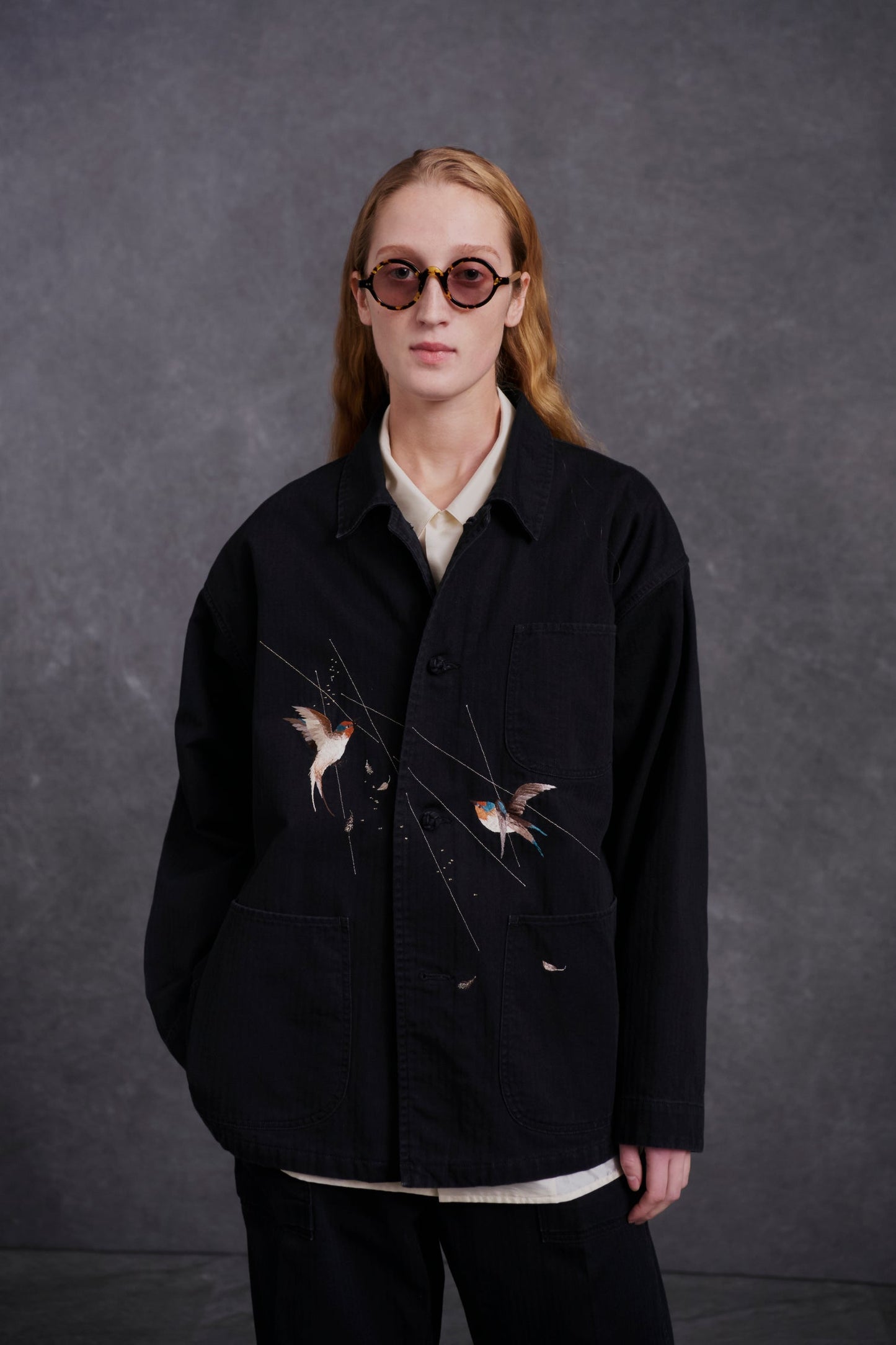 OLD JOE & CO. PATINA HERRINGBONE SOUVENIR JACKET