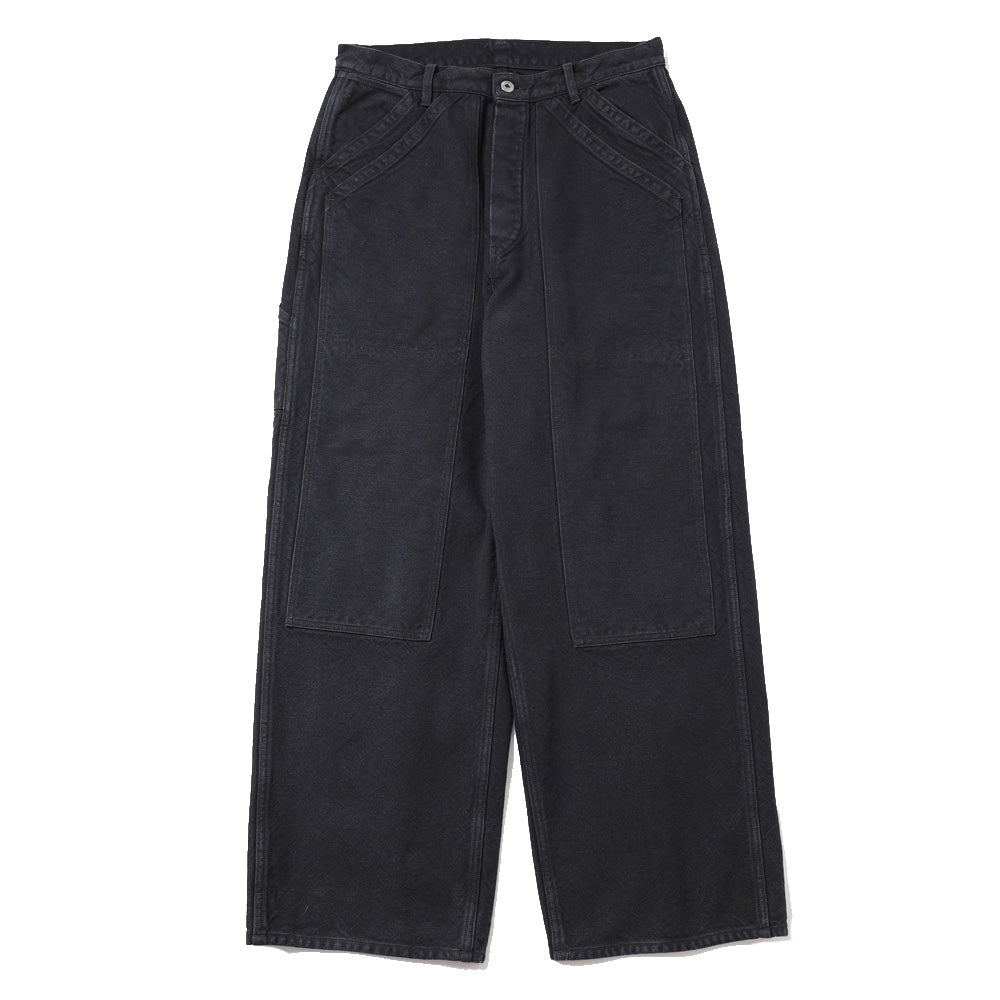 A.PRESSE Vintage Silk Hemp Double Knee Pants