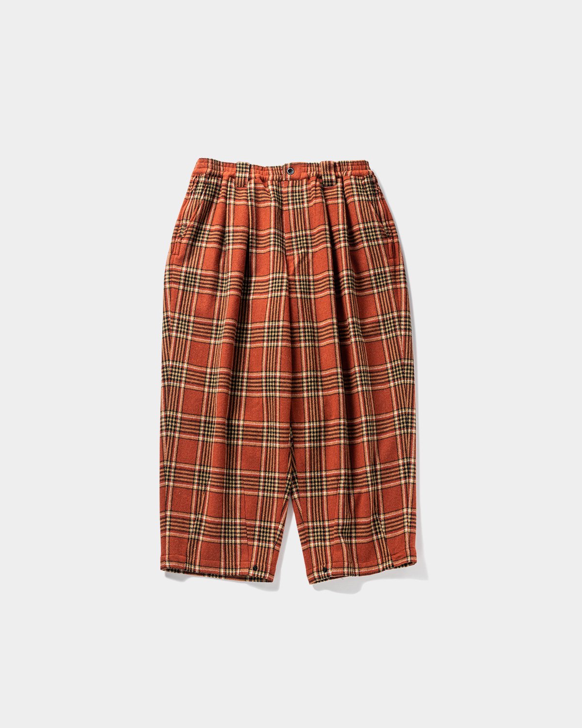 TIGHTBOOTH PLAID FLANNEL BAGGY SLACKS