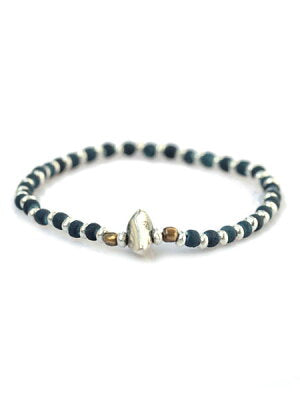 SunKu 39 Indigo & Silver Beads Bracelet SK-040