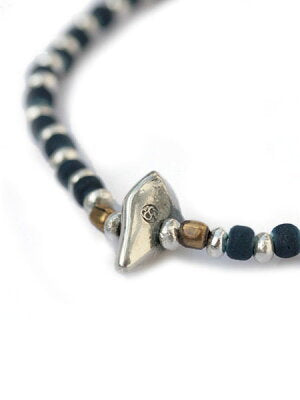 SunKu 39 Indigo & Silver Beads Bracelet SK-040