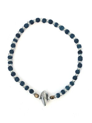SunKu 39 Indigo & Silver Beads Bracelet SK-040