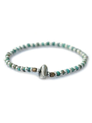 SunKu 39 Turquise & Silver Beads Bracelet SK-039