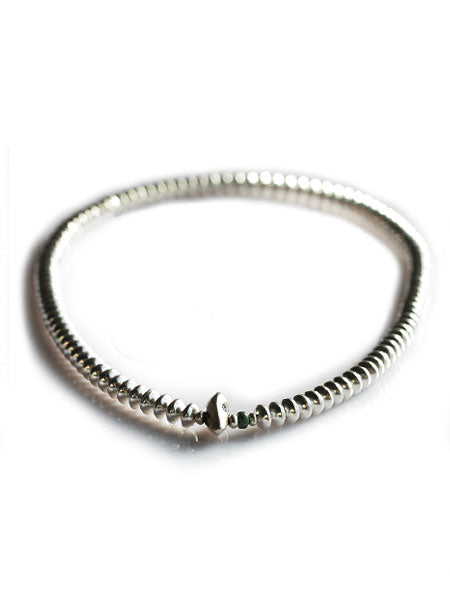 SunKu Large Silver Beaded Necklace SK-042