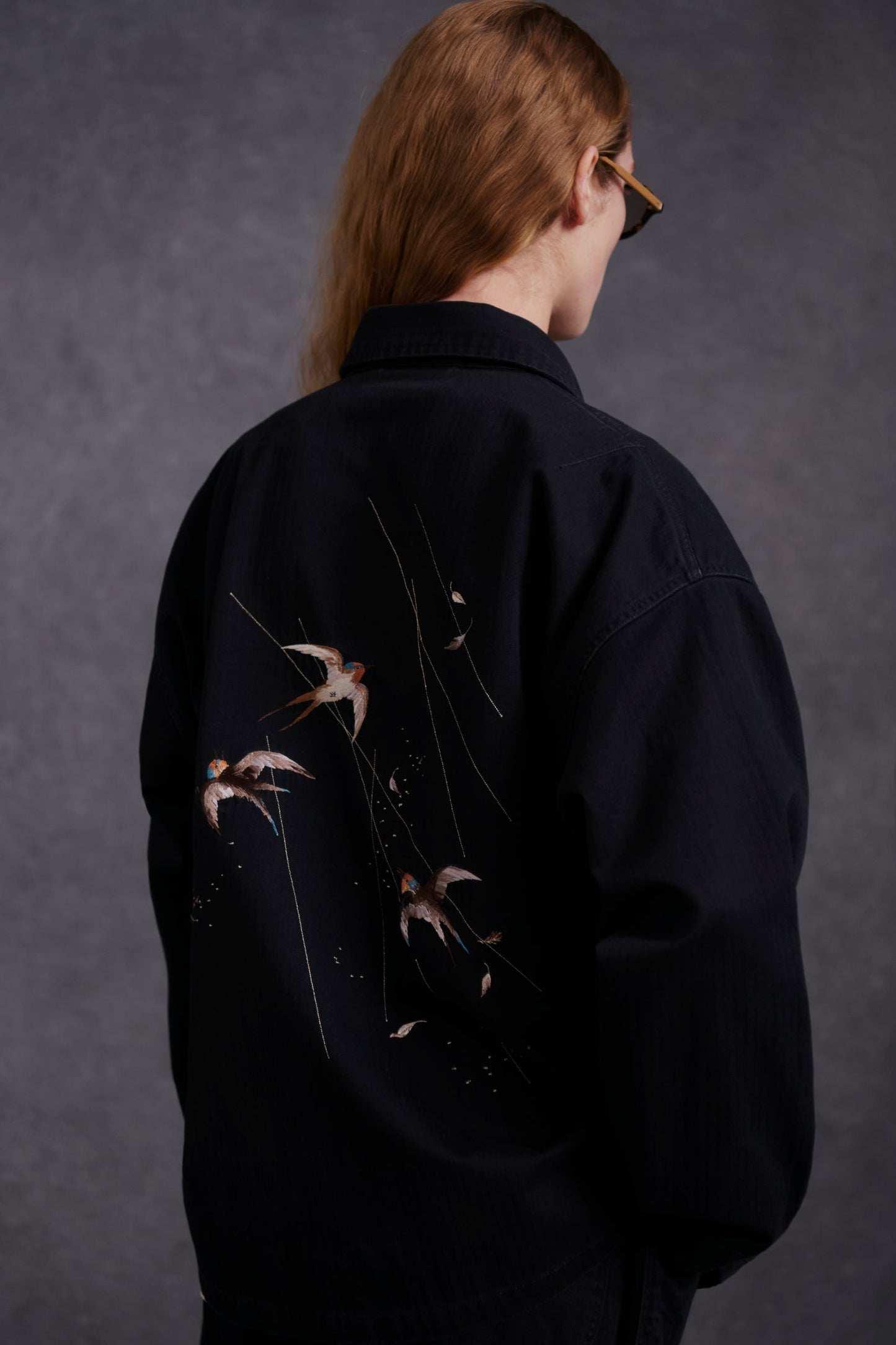 OLD JOE & CO. PATINA HERRINGBONE SOUVENIR JACKET