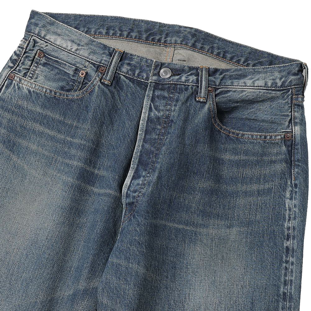 A.PRESSE Washed Denim Wide Pants