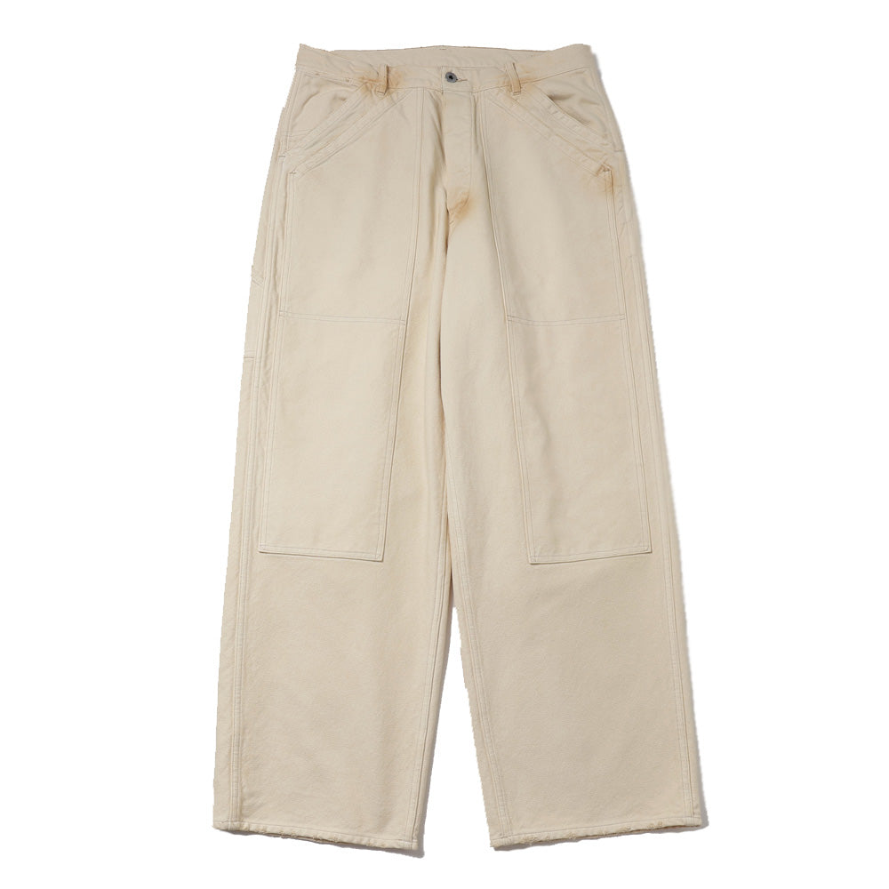 A.PRESSE Vintage Silk Hemp Double Knee Pants