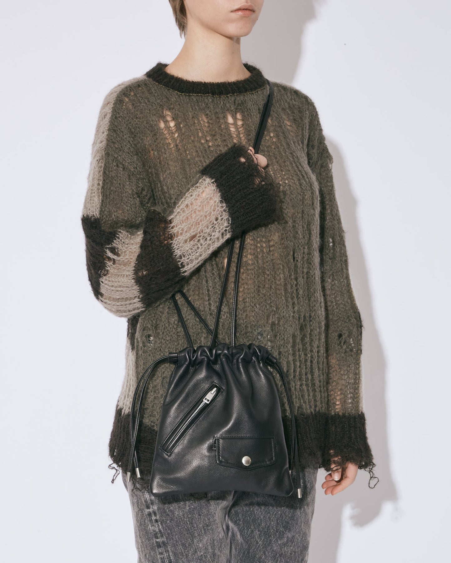 beautiful people excerption riders drawstring bag