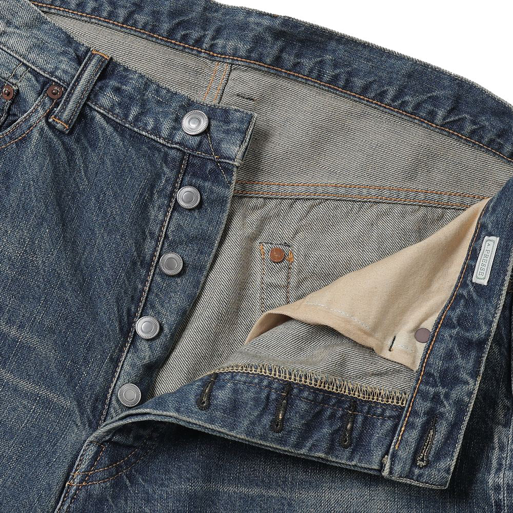 A.PRESSE Washed Denim Wide Pants