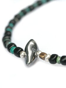 SunKu Antique Beads Bracelet Black x Turquoise LTD-015