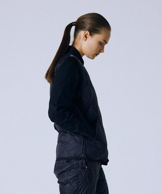 TAION MILITARY V NECK W-ZIP DOWN VEST (SOFT SHELL)