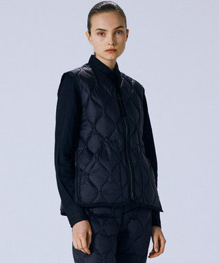 TAION MILITARY V NECK W-ZIP DOWN VEST (SOFT SHELL)