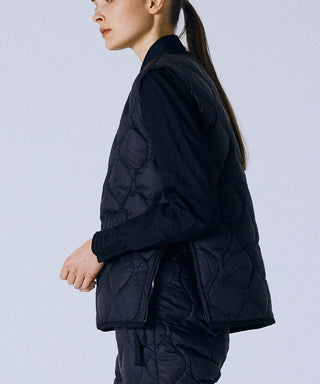 TAION MILITARY V NECK W-ZIP DOWN VEST (SOFT SHELL)