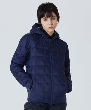 TAION OVER SIZE W-ZIP DOWN HOODIE