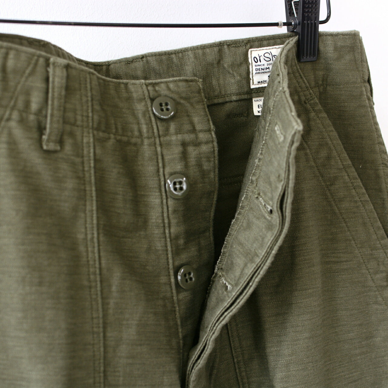 orSlow VINTAGE FIT FATIGUE PANTS Dark Olive
