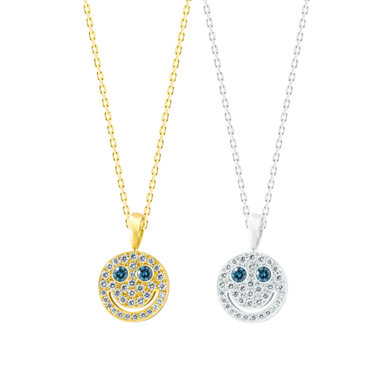 EYEFUNNY Smile S Blue-diamond eyes Pendant