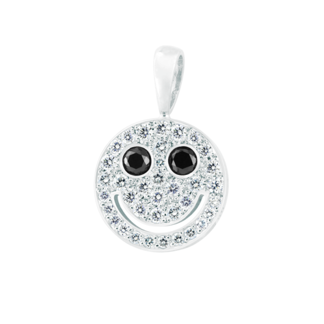EYEFUNNY Smile S Black-diamond eyes Pendant