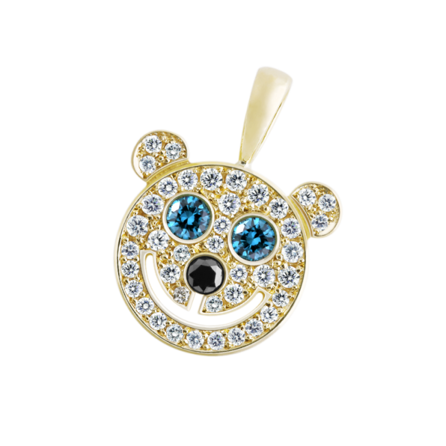 EYEFUNNY Smile Bear S Blue-diamond eyes