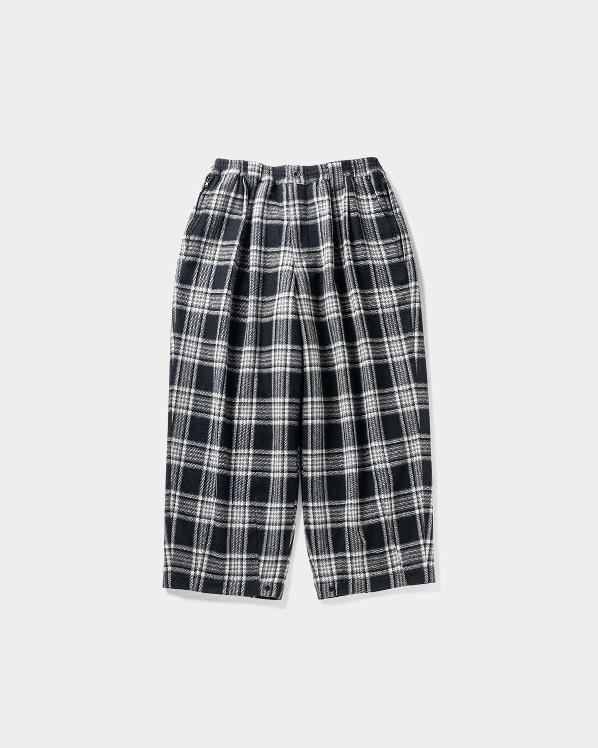 TIGHTBOOTH PLAID FLANNEL BAGGY SLACKS