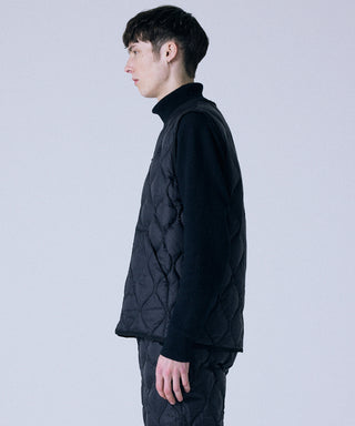 TAION MILITARY V NECK W-ZIP DOWN VEST (SOFT SHELL)