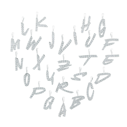 EYEFUNNY Futura alphabet /18KWG Pendant