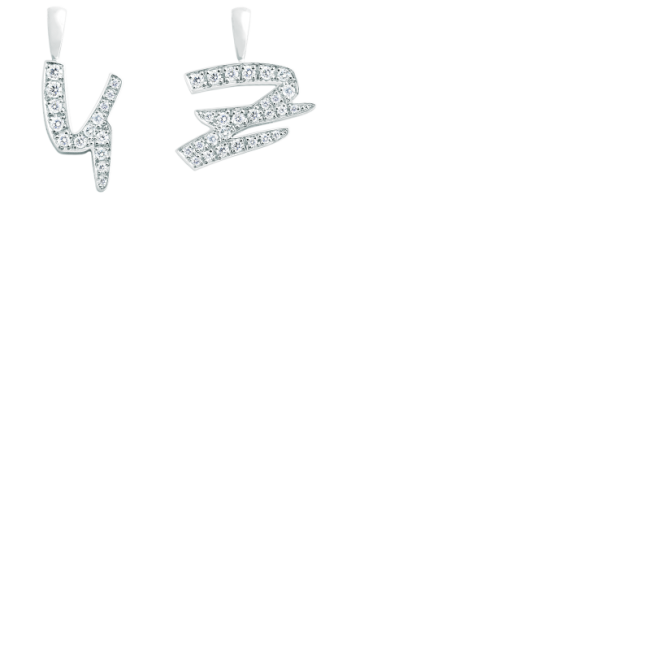 EYEFUNNY Futura alphabet /18KWG Pendant