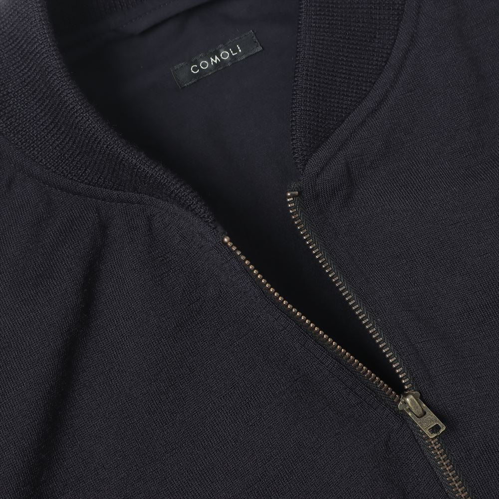 COMOLI Wool Knit Zip Blouson