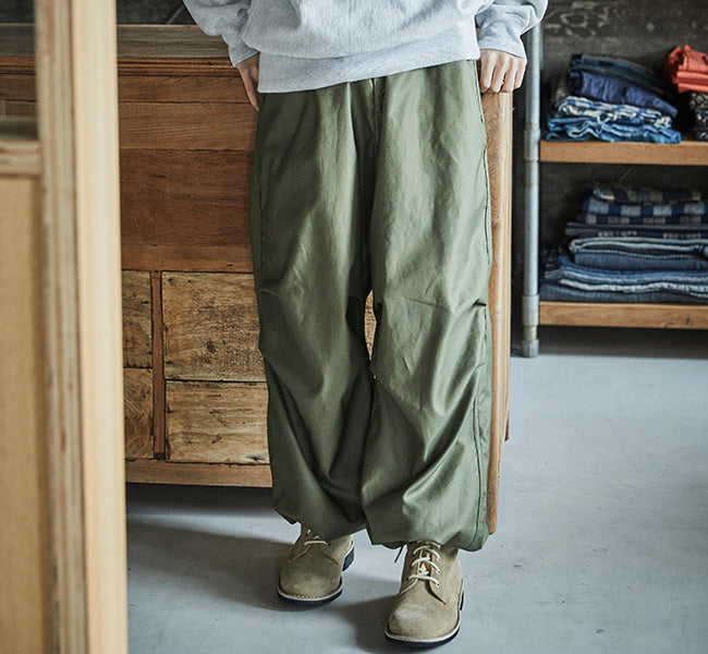 orSlow LOOSE FIT ARMY TROUSER (ARMY GREEN)