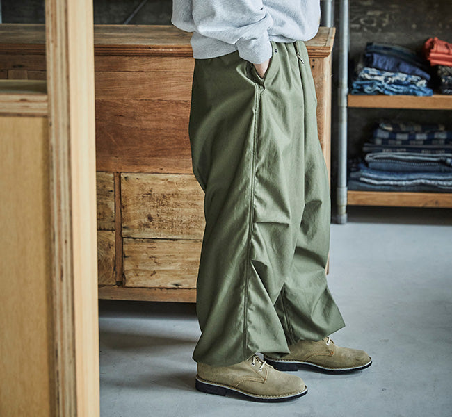 orSlow LOOSE FIT ARMY TROUSER (ARMY GREEN)