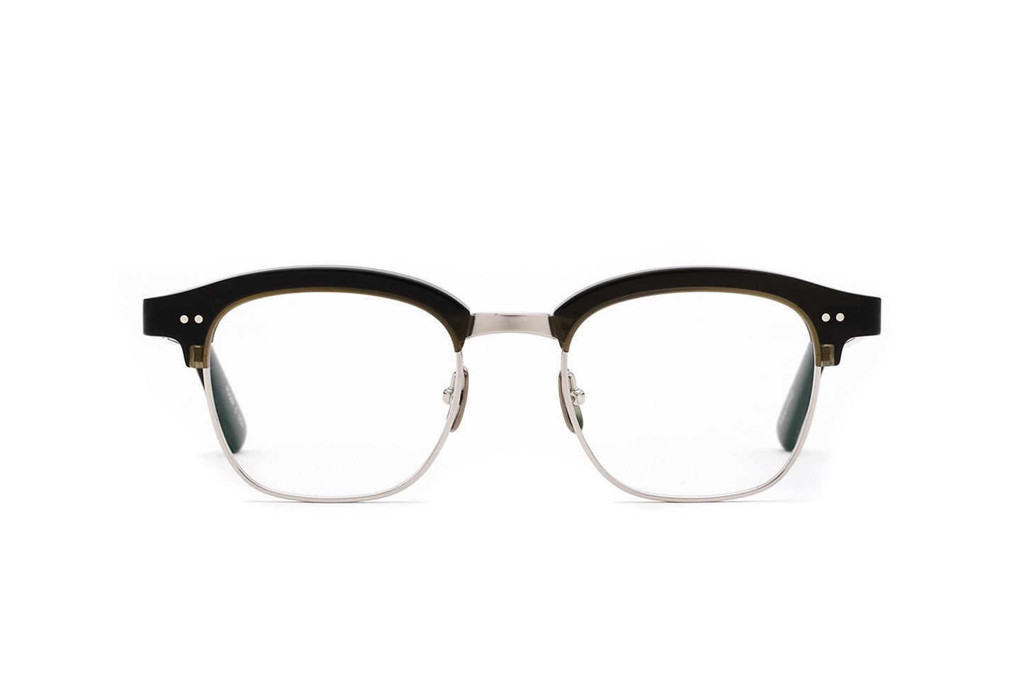 YELLOWS PLUS ROGER EYEGLASS FRAME Olive Silver