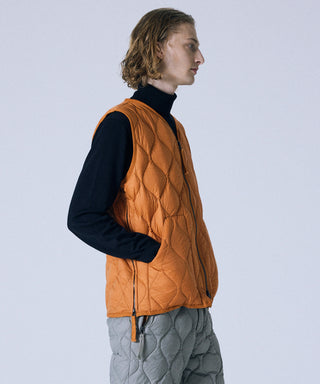 TAION MILITARY V NECK W-ZIP DOWN VEST (SOFT SHELL)