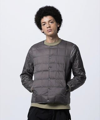 TAION Crew Neck Button Down Jacket