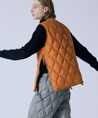 TAION MILITARY V NECK W-ZIP DOWN VEST (SOFT SHELL)